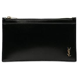 Yves Saint Laurent-Monogram Leather Pouch-Other