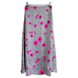 Autre Marque-Mercy Delta Wray Dorothy Romance Silk Skirt-Pink