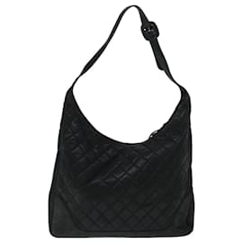 Chanel-Bolso de hombro CHANEL Piel de cordero Negro CC Auth bs12444-Negro