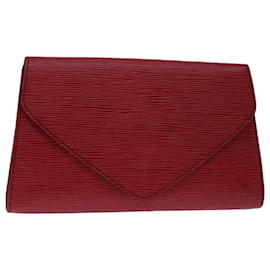 Louis Vuitton-Bolsa de embreagem LOUIS VUITTON Epi Art Déco vermelho M52637 LV Auth yk10840-Vermelho