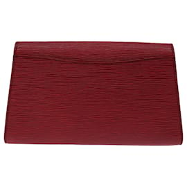 Louis Vuitton-LOUIS VUITTON Epi Art Deco Clutch Rojo M52637 LV Auth yk10840-Roja