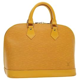 Louis Vuitton-Bolsa de mão LOUIS VUITTON Epi Alma Tassili Yellow M52149 Autenticação de LV 67052-Outro