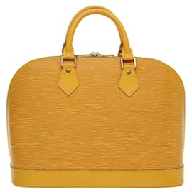 Louis Vuitton-Bolsa de mão LOUIS VUITTON Epi Alma Tassili Yellow M52149 Autenticação de LV 67052-Outro