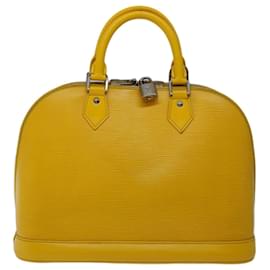 Louis Vuitton-LOUIS VUITTON Epi Alma PM Hand Bag Yellow Citron M40619 LV Auth 67194-Other,Yellow