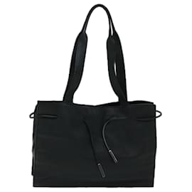 Gucci-GUCCI Shoulder Bag Leather Black Auth 67531-Black