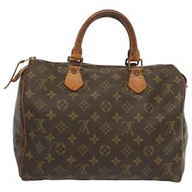 Louis Vuitton-Louis Vuitton Monogram Speedy 30 Hand Bag M41526 LV Auth 67571-Monogram