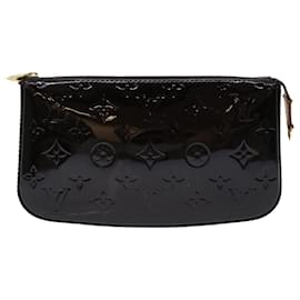 Louis Vuitton-LOUIS VUITTON Pochette con monogramma Vernis Accessoires Amarante M91576 LV Aut 66992-Altro