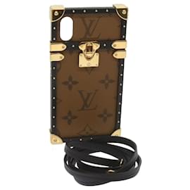 Louis Vuitton-LOUIS VUITTON Monogram Reverse Eye Trunk iPhone X Case M64484 LV Auth 67157-Other