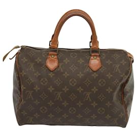 Louis Vuitton-Louis Vuitton Monogram Speedy 30 Hand Bag M41526 LV Auth yk10831-Monogram