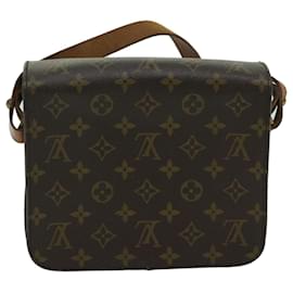 Louis Vuitton-LOUIS VUITTON Monogram Cartouchiere MM Shoulder Bag M51253 LV Auth 67593-Monogram