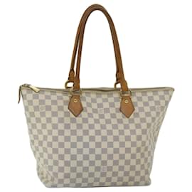 Louis Vuitton-LOUIS VUITTON Damier Azur Saleya MM Tote Bag N51185 LV Auth 67200-Other