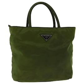 Prada-PRADA Hand Bag Nylon Green Auth yk10958-Green