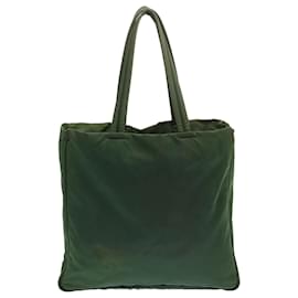 Prada-Prada Tote Bag Nylon Green Auth 67330-Verde
