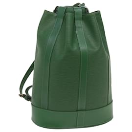 Louis Vuitton-LOUIS VUITTON Epi Randonnee PM Shoulder Bag Green M52354 LV Auth 67304-Green
