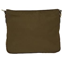 Prada-PRADA Shoulder Bag Nylon Brown Auth ki4126-Brown