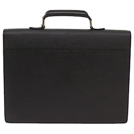 Louis Vuitton-LOUIS VUITTON Epi Serviette Conseiller Briefcase Black M54422 LV Auth ep3504-Black