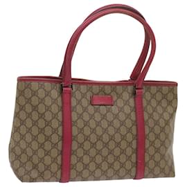 Gucci-gucci GG Supreme Tote Bag beige 114595 Auth yk10890-Beige