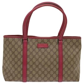 Gucci-Gucci GG Supreme Tote Bag bege 114595 Auth yk10890-Bege