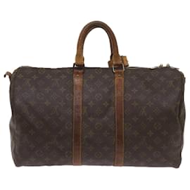 Louis Vuitton-Louis Vuitton Monogram Keepall Bandouliere 45 Boston Bag M.41418 LV Auth 67316-Monogramm