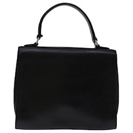 Autre Marque-Burberrys Hand Bag Leather Black Auth 67181-Black