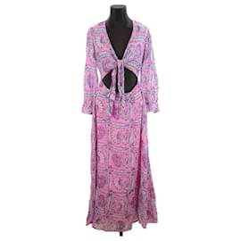 Antik Batik-vestido de algodón-Rosa