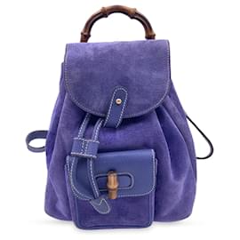 Gucci-Gucci Backpack Vintage Bamboo-Purple