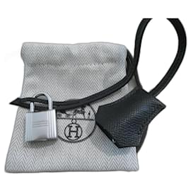 Hermès-campanilla, tirador para candado Hermès nuevo para bolso Hermès dustbag-Negro