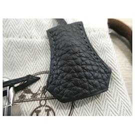 Hermès-bell, zipper pull, and new Hermès lock for Hermès bag dustbag-Black