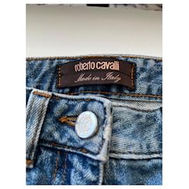 Roberto Cavalli-Mini-Shorts von Roberto Cavalli Jeans.-Marineblau