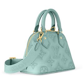 Louis Vuitton Alma BB Couro Azul Acolchoado Azul