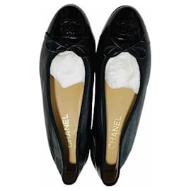 Chanel-Zapatillas de ballet-Negro