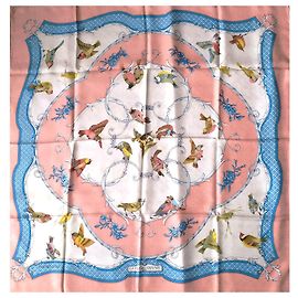 Hermès Quadrado "A chave dos campos" Rosa