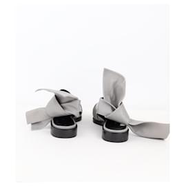 Nina Ricci-Leather ballet flats-Grey