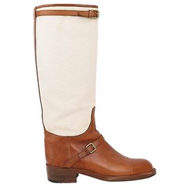 Louis Vuitton Botas de cuero Castaño