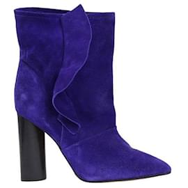 Iro-Leather boots-Purple