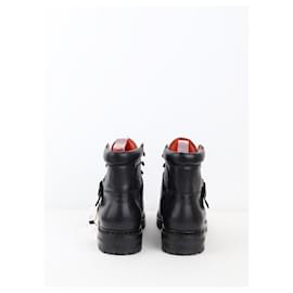 Hermès-Leather boots-Black