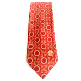 Corbata Versace de seda roja Roja