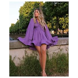 Autre Marque-AUTRE MARQUE Robes T.International S Viscose-Violet