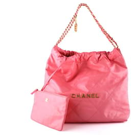 Chanel-Bolsas CHANEL T.  Couro-Rosa