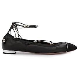 Autre Marque-Aquazzura - Chaussures plates Mystique noires-Noir