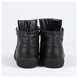 Chanel-CHANEL Matelasse G29257 Zapatillas de mujer de piel negra en 37-Negro