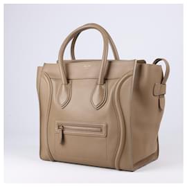 Céline-Mini borsa portabagagli Celine in pelle liscia beige scuro-Beige
