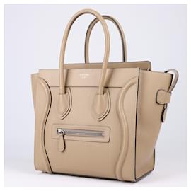 Céline-Borsa portabagagli Micro in pelle a grana beige Celine-Beige