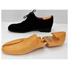 JM Weston-Perforated Richelieu-Black