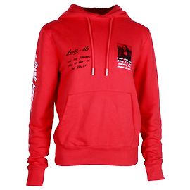 Off White Sudadera con capucha y estampado de Mona Lisa de Off-White en algodón rojo Roja