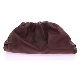 Bottega Veneta-BOTTEGA VENETA  Clutch bags T.  leather-Dark red