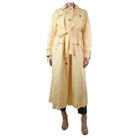 Rejina Pyo-Yellow crinkled coat - size M-Yellow