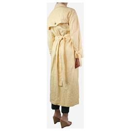 Rejina Pyo-Yellow crinkled coat - size M-Yellow