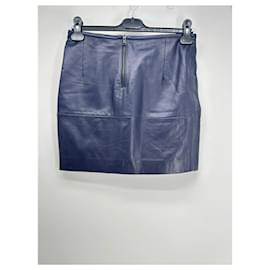 Sandro-SANDRO  Skirts T.fr 36 leather-Blue