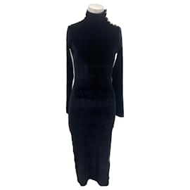 Polo Ralph Lauren-POLO RALPH LAUREN  Dresses T.International XS Velvet-Black